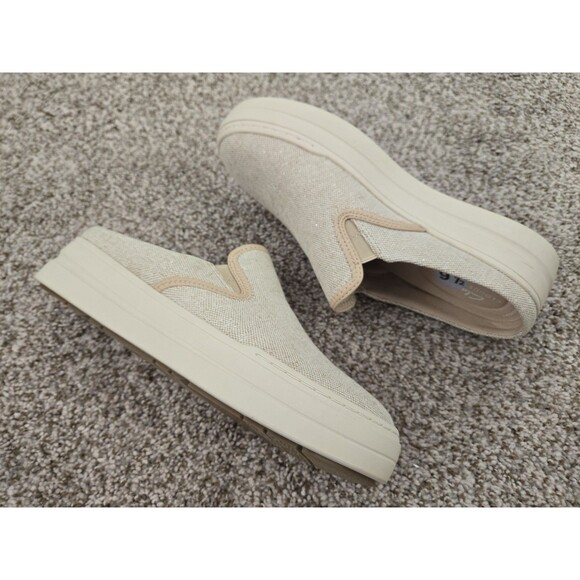 CLARK Cloudsteppers Shoes Womens Size 9.5 Tan Breeze Shore Slip On Comfort Mule - Picture 7 of 9